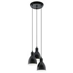 Eglo lampe suspendue priddy 3l 49465