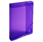 Boite De Classement Exabox Dos 40mm Polypropylène Crystal Colours - A4 - Couleurs Assorties - X 8 - Exacompta