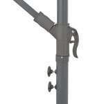 vidaXL Parasol déporté avec mât en aluminium 300 cm Bleu