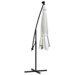 vidaXL Parasol avec éclairage LED 300cm Poteau en métal Sable