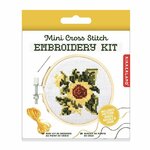 Kit de broderie - Dessin Tournesol - Ø 8 cm