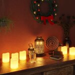 vidaXL Bougie électrique à LED 100 Pièces Blanc chaud