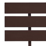 vidaXL Cadre de lit Marron foncé Bois de pin massif 160 x 200 cm