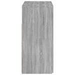 vidaXL Buffet avec lumières LED sonoma gris 80x35x75 cm