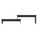 vidaXL Meuble TV Gris 180x30x43 cm Aggloméré