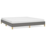 vidaXL Cadre de lit Gris foncé 180 x 200 cm Tissu