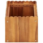 vidaXL Lit surélevé de jardin 50x30x25 cm Bois massif d'acacia