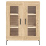 vidaXL Buffet haut Chêne sonoma 69 5x34x180 cm Bois d'ingénierie