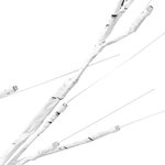 vidaXL Bouleau blanc à LED 128 LED Blanc chaud 220 cm