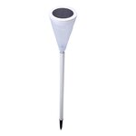 Balise solaire à planter creamy w73 blanc acier inoxydable h73cm