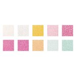 10 feuilles de papier pailleté A4 - couleurs acidulées
