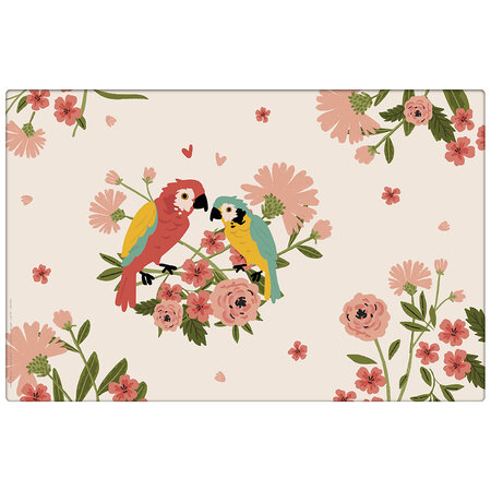 Set de table perroquets collection jungle