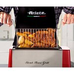 Ariete gril à viande party time 1300 w rouge et argenté