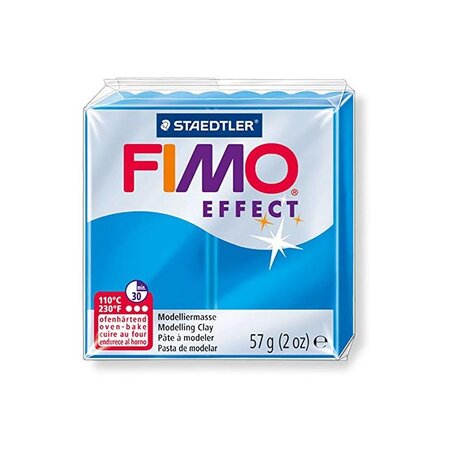 Pâte Fimo 57 g Effect Translucide Bleu 8020.374