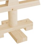vidaXL Arbre de Noël en bois pour décoration 60 cm bois massif de pin