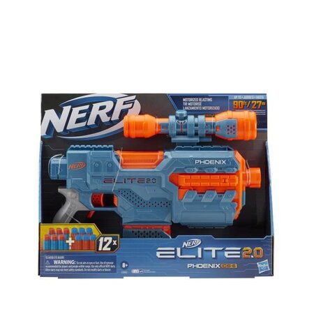 Nerf elite 2.0 phoenix cs-6 et flechettes nerf elite officielles