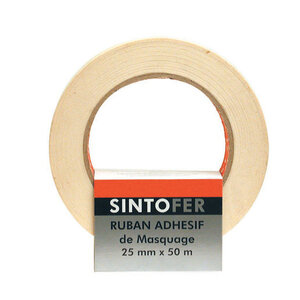 Rouleau de ruban adhésif de protection de carrosserie 25mmx50m sinto