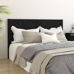 vidaXL Tête de lit Noir 165 5x4x100 cm Bois massif de pin