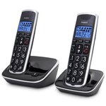 Fysic téléphone dect fx-6020 double noir et argenté