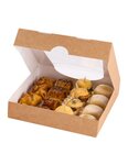 (lot   50 boîtes) boîte carton avec fenêtre 12 x 12 x 4cm