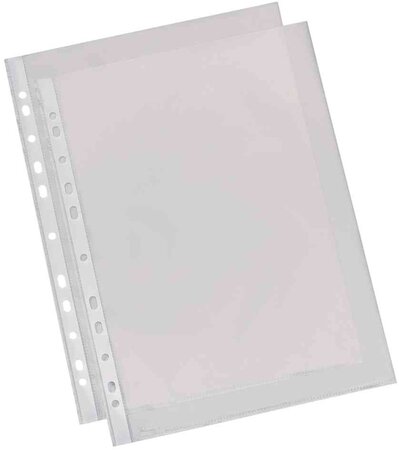 Sachet de 10 pochettes perforées Economy A4 PP Grainée ESSELTE