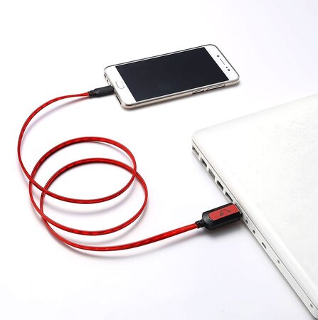 Cable USB We Gamium vers USB Type C - 1m (lumineux)