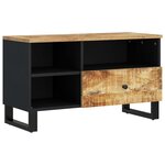 vidaXL Meuble TV 80x33x46 cm bois de manguier et d'ingénierie