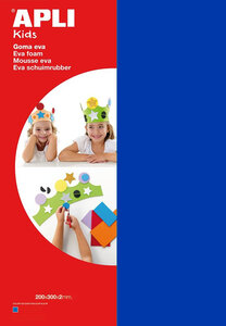 Mousse eva thermoformable a4 bleu 1 feuille