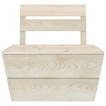 vidaXL Salon de jardin palette 4 Pièces Bois d'épicéa imprégné