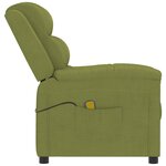 vidaXL Fauteuil de massage Vert clair velours