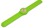 Montre classic bracelet vert et cadran gold sun.