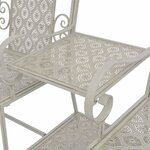vidaXL Banc de jardin à 2 places 161 cm Acier Gris