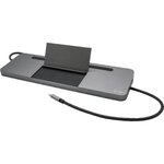 I-tec metal usb-c ergonomic 4k 3x display docking station + power delivery 85 w