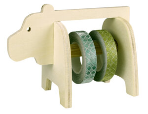 Distributeur en bois pour masking tape Ours 11 5 cm