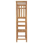 vidaXL Banc de jardin avec pergola 115 cm Bois de teck solide