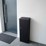 Profirst mail pm 1100 boîte à colis noire à serrure cylindrique