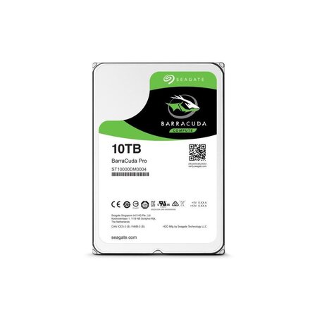 SEAGATE - Disque dur Interne - BarraCuda Pro - 10To - 7 200 tr/min - 3.5" (ST10000DM0004)