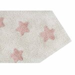 Tapis coton lavable étoiles Nude - 120 x 160 cm
