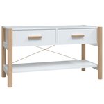 vidaXL Meuble TV Blanc 82x38x45 cm Bois d'ingénierie