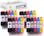 20 cartouche d'encre compatibles avec canon525 526 b4b4c4m4y4