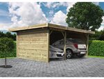 Carport voiture bois - 35 m² - 5.06 x 7.06 x 2.72 m