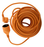 Prolongateur jardin 16A HO5VV-F 3G1 5 2P+Terre 25m - Orange - Zenitech
