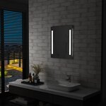 vidaXL Miroir mural à LED pour salle de bains avec étagère 50x70 cm