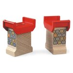 Brio World Supports de Pont - Accessoire pour circuit de train en bois - Ravensburger - Mixte des 3 ans - 33254