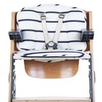 Childhome coussin de siège de chaise haute universel jersey marin