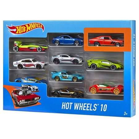 Hot wheels 10 pcs modèle voiture moulée sous pression  set 1:64 54886