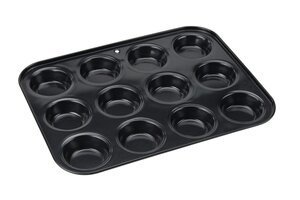Moule à muffins avec revêtement anti-adhésif - 32 x 24 cm - En acier carbone - Convient aux fours