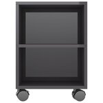 vidaXL Meuble TV Gris brillant 120x35x48 cm Bois d'ingénierie