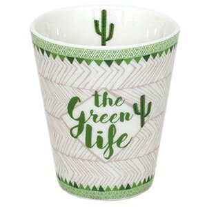 Tasse expresso en porcelaine cactus thème indien