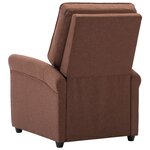 vidaXL Fauteuil de massage Marron Tissu